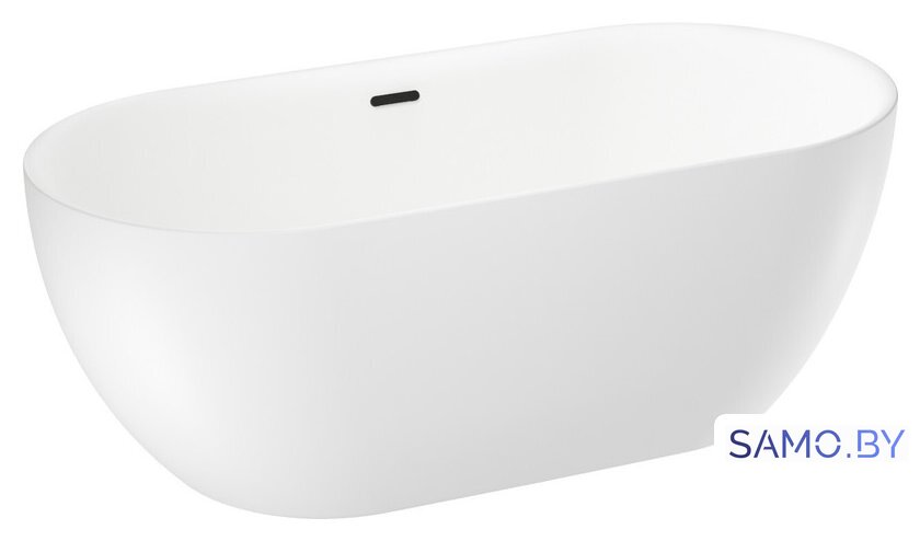 Ванна Wellsee Chic Riviera 179x84,5 236803003 (отдельностоящая ванна белый глянец, экран, ножки, сифон-автомат матовый черный) - Изображение №2 — Интернет-магазин samo.by