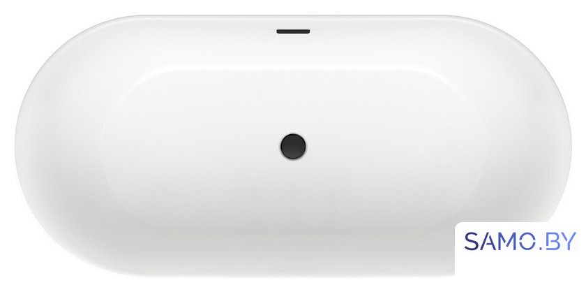 Ванна Wellsee Chic Riviera 179x84,5 236803003 (отдельностоящая ванна белый глянец, экран, ножки, сифон-автомат матовый черный) - Изображение №4 — Интернет-магазин samo.by