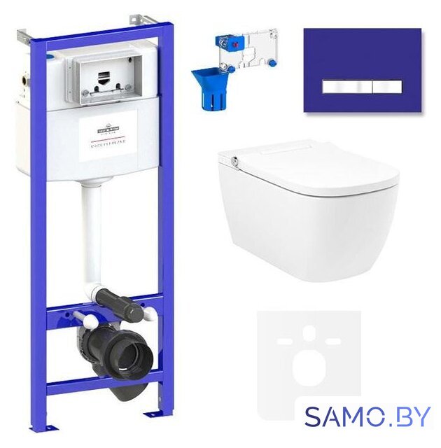 Унитаз подвесной Lavinia Boho Smart V-Clean 7 в 1 87561131 - Изображение №1 — Интернет-магазин samo.by