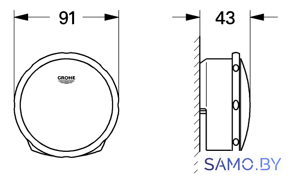 Донный клапан Grohe Talentofill 19952000 - Изображение №2 — Интернет-магазин samo.by