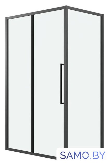 Душевой уголок Grossman Cosmo 120x100x195 120.K33.02.1210.21.00 (черный матовый/стекло прозрачное) - Изображение №1 — Интернет-магазин samo.by