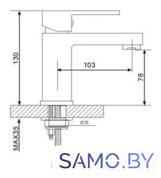 Смеситель Gappo G1039 - Изображение №4 — Интернет-магазин samo.by