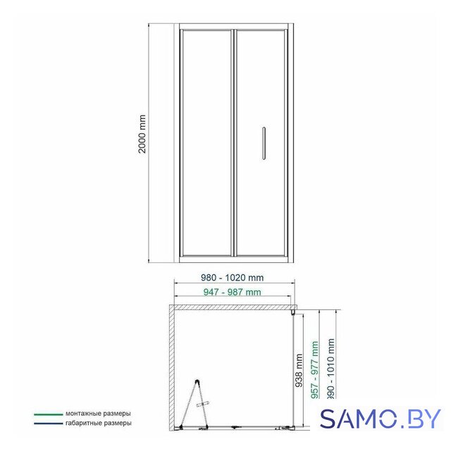 Душевой уголок Wasserkraft Weser 78F19 - Изображение №2 — Интернет-магазин samo.by
