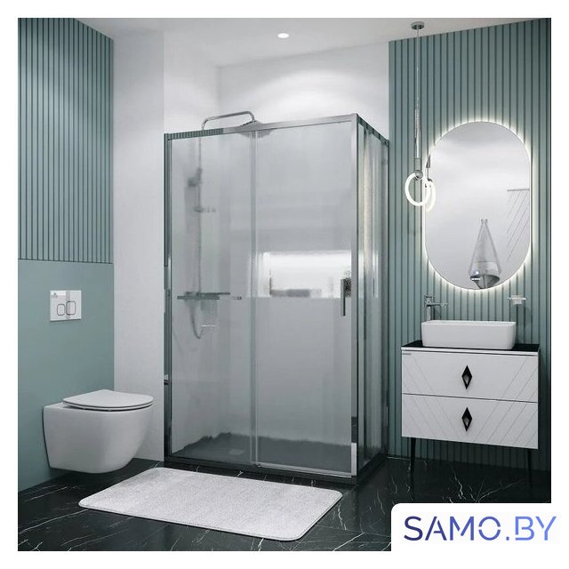 Душевой уголок Grossman Style 120x70x195 120.K33.05.1270.10.02 (хром/стекло шиншилла) - Изображение №8 — Интернет-магазин samo.by