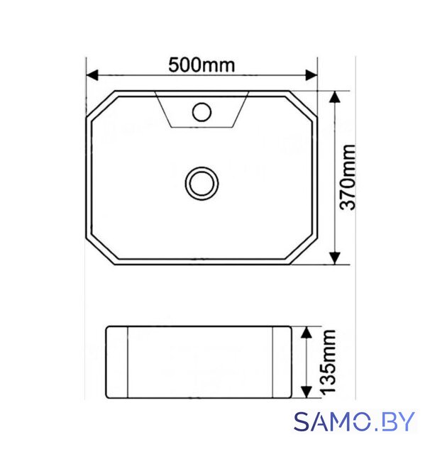 Умывальник SantiLine SL-1083 - Изображение №2 — Интернет-магазин samo.by