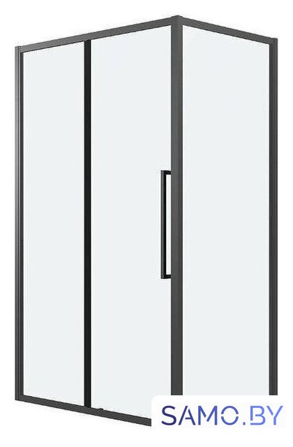 Душевой уголок Grossman Cosmo 130x100x195 120.K33.02.1310.21.00 (черный матовый/стекло прозрачное) - Изображение №1 — Интернет-магазин samo.by