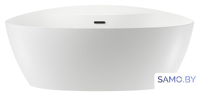 Ванна Wellsee L’aster 175x85 236301003 (отдельностоящая ванна белый глянец, экран, ножки, сифон-автомат матовый черный) - Изображение №1 — Интернет-магазин samo.by