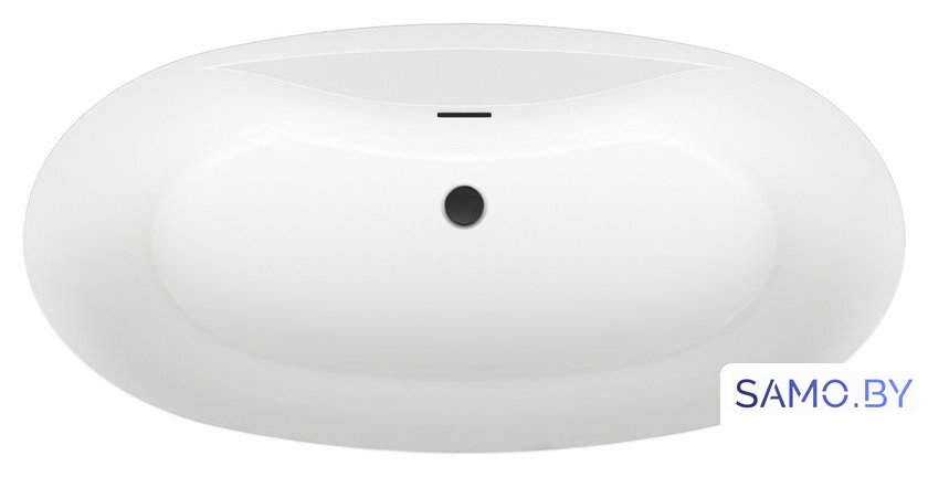 Ванна Wellsee L’aster 175x85 236301003 (отдельностоящая ванна белый глянец, экран, ножки, сифон-автомат матовый черный) - Изображение №4 — Интернет-магазин samo.by