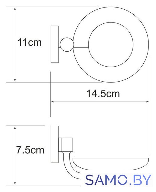 Мыльница Wasserkraft Rhein K-6229 - Изображение №4 — Интернет-магазин samo.by