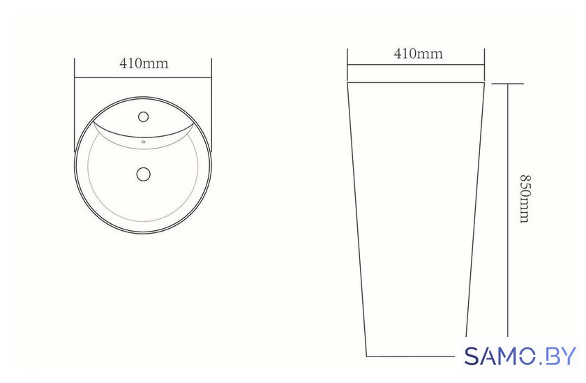 Умывальник SantiLine SL-4007 - Изображение №2 — Интернет-магазин samo.by