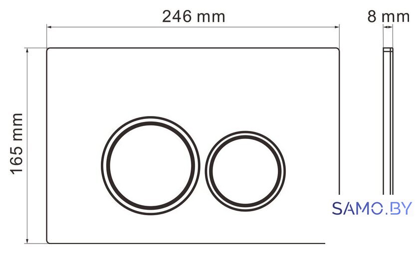 Унитаз подвесной Roxen Antares One Rimless 6 в 1 StounFix Dual Fresh 512989 (кнопка: хром) - Изображение №21 — Интернет-магазин samo.by