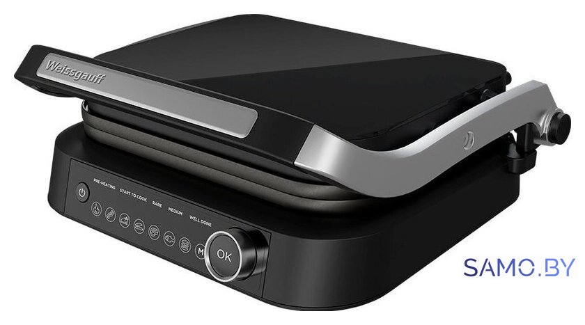 Электрогриль Weissgauff WCG-360 Nero Glass Chef’s Steak - Изображение №1 — Интернет-магазин samo.by