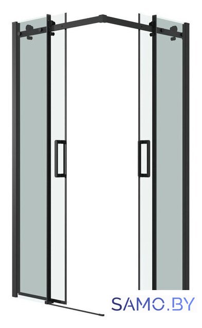 Душевой уголок Grossman Classic 90x90x195 300.K33.04.9090.21.00 (черный матовый/прозрачное стекло) - Изображение №2 — Интернет-магазин samo.by