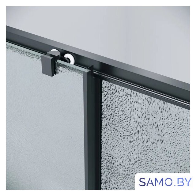Душевой уголок Grossman Cosmo 130x100x195 120.K33.02.1310.21.02 (черный матовый/стекло шиншилла) - Изображение №3 — Интернет-магазин samo.by