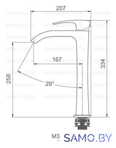 Смеситель Gappo G1007-89 - Изображение №3 — Интернет-магазин samo.by