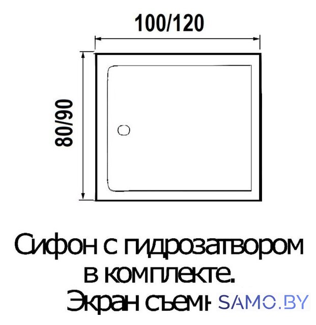 Душевая кабина River Tana 120/90 - Изображение №4 — Интернет-магазин samo.by