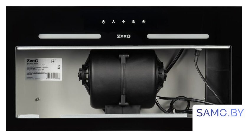 Кухонная вытяжка ZorG Platino 750 60 S (черный) - Изображение №4 — Интернет-магазин samo.by