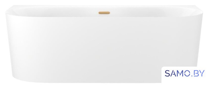 Ванна Wellsee Collaro 170x80 28910104R (пристенная ванна белый глянец, экран, ножки, сифон-автомат золото) - Изображение №1 — Интернет-магазин samo.by