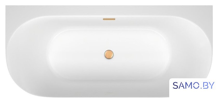 Ванна Wellsee Collaro 170x80 28910104R (пристенная ванна белый глянец, экран, ножки, сифон-автомат золото) - Изображение №4 — Интернет-магазин samo.by