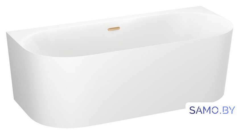 Ванна Wellsee Collaro 170x80 28910104R (пристенная ванна белый глянец, экран, ножки, сифон-автомат золото) - Изображение №2 — Интернет-магазин samo.by