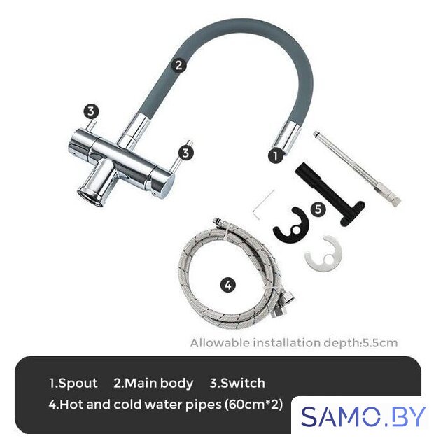 Смеситель Gappo G4398-30 - Изображение №10 — Интернет-магазин samo.by