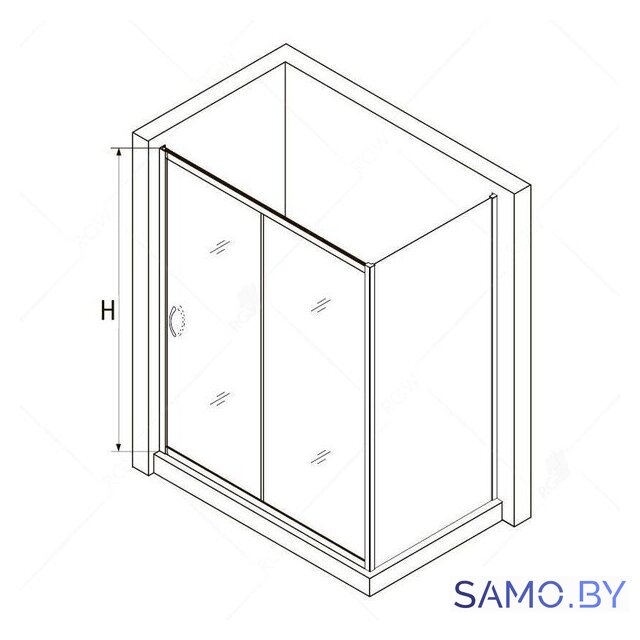 Душевой уголок RGW PA-76 35087642-11 140x120 (хром/прозрачное стекло) - Изображение №3 — Интернет-магазин samo.by