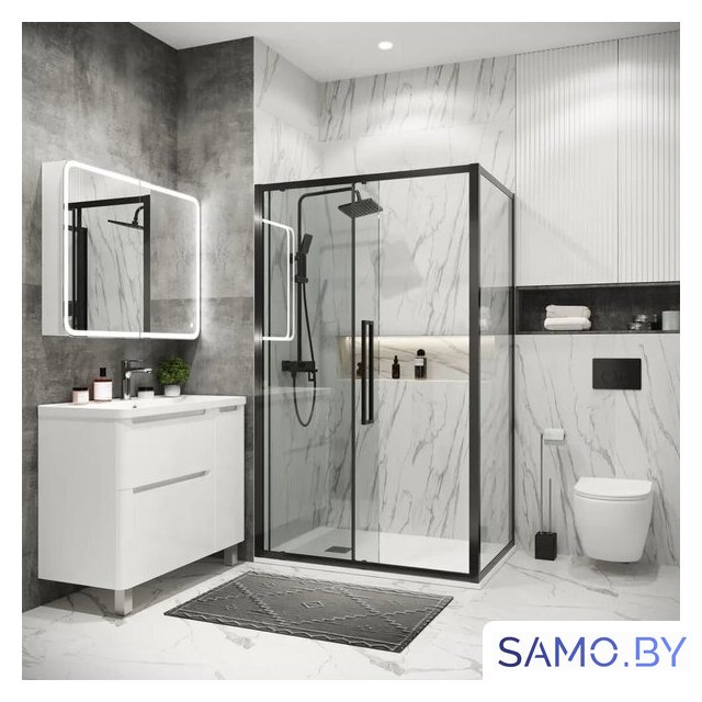 Душевой уголок Grossman Cosmo 140x100x195 120.K33.02.1410.42.00 (графит сатин/стекло прозрачное) - Изображение №9 — Интернет-магазин samo.by