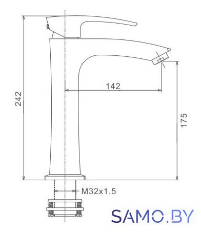 Смеситель Gappo G1007-72 - Изображение №2 — Интернет-магазин samo.by