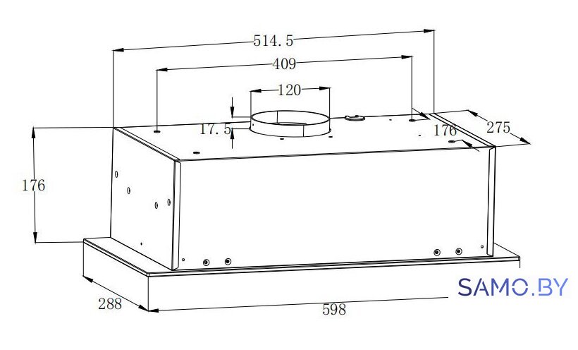 Кухонная вытяжка ZorG Platino 750 60 S (белый) - Изображение №8 — Интернет-магазин samo.by