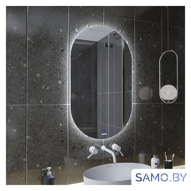  Grossman Зеркало Nero-промо LED 2460100 (с сенсорным выключателем) - Изображение №2 — Интернет-магазин samo.by