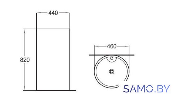 Умывальник SantiLine SL-4003MB - Изображение №2 — Интернет-магазин samo.by