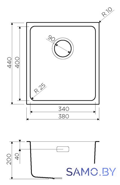 Кухонная мойка Omoikiri Tadzava 38-U IN - Изображение №5 — Интернет-магазин samo.by