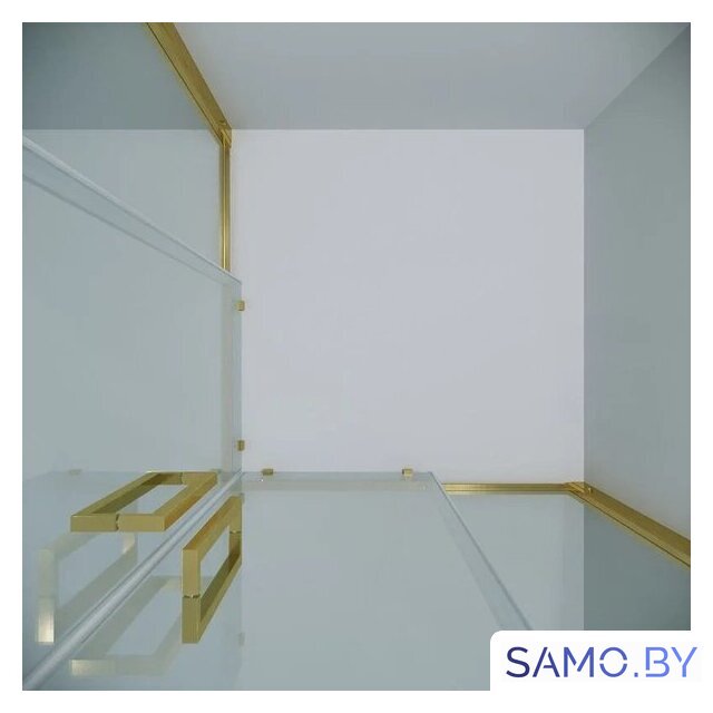 Душевой уголок Grossman Cosmo 100x100x195 300.K33.02.1010.32.00 (золото сатин/прозрачное стекло) - Изображение №4 — Интернет-магазин samo.by