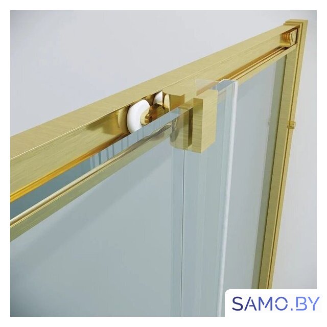 Душевой уголок Grossman Cosmo 100x100x195 300.K33.02.1010.32.00 (золото сатин/прозрачное стекло) - Изображение №5 — Интернет-магазин samo.by