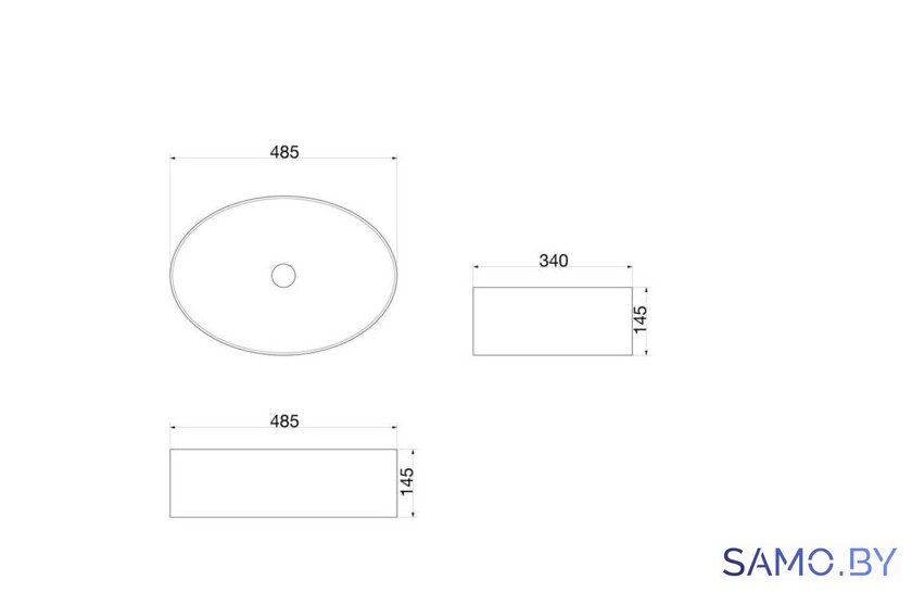 Умывальник SantiLine SL-1075 - Изображение №2 — Интернет-магазин samo.by