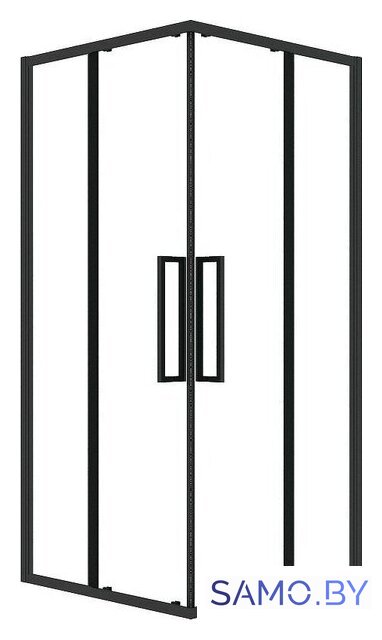 Душевой уголок Grossman Cosmo 90x90x195 300.K33.02.9090.21.00 (черный матовый/прозрачное стекло) - Изображение №1 — Интернет-магазин samo.by