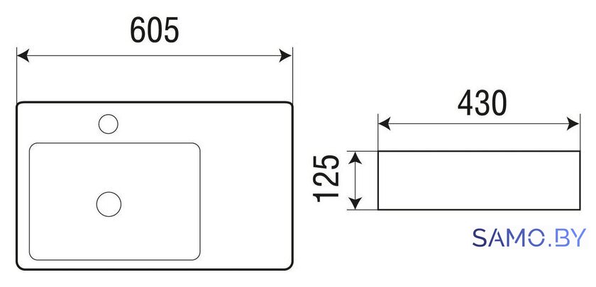 Умывальник WeltWasser Elbach 2223 L - Изображение №4 — Интернет-магазин samo.by