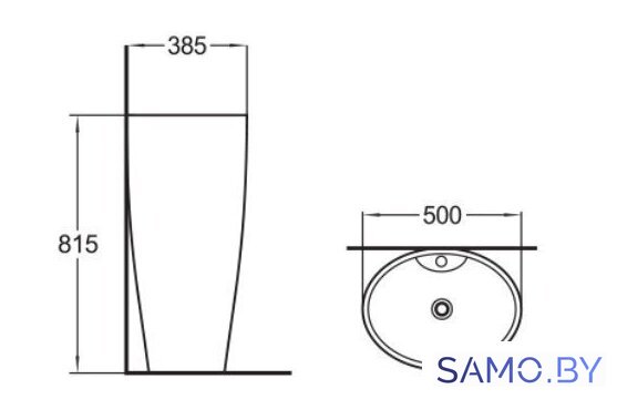 Умывальник SantiLine SL-4002 - Изображение №2 — Интернет-магазин samo.by