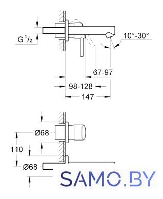 Смеситель Grohe Concetto 19575001 - Изображение №2 — Интернет-магазин samo.by