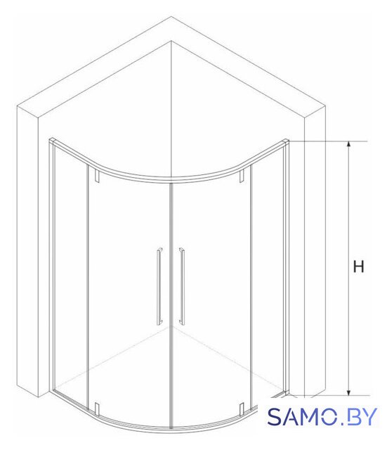 Душевой уголок RGW SV-53B 80х80 - Изображение №2 — Интернет-магазин samo.by