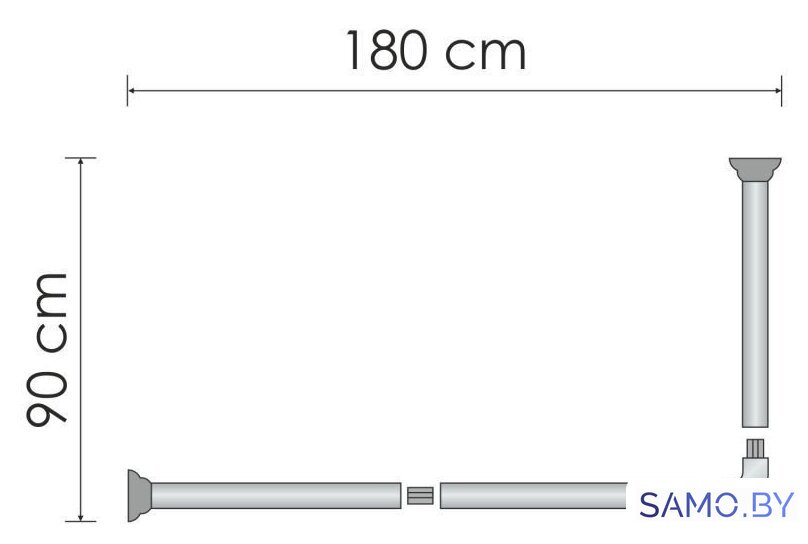 Карниз для ванны Wasserkraft Kammel SC-839018 - Изображение №2 — Интернет-магазин samo.by