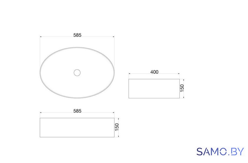 Умывальник SantiLine SL-1074 - Изображение №2 — Интернет-магазин samo.by