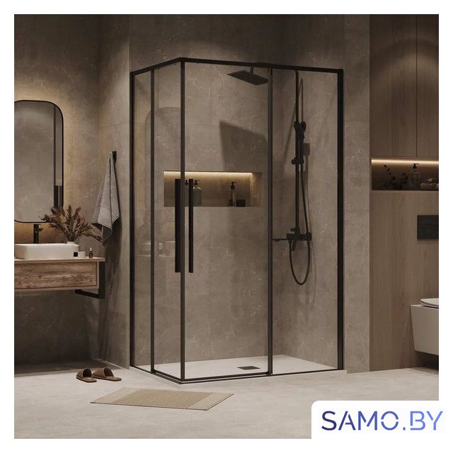 Душевой уголок Grossman Galaxy 90x70x195 300.K33.01.9070.42.00 (графит сатин/стекло прозрачное) - Изображение №7 — Интернет-магазин samo.by