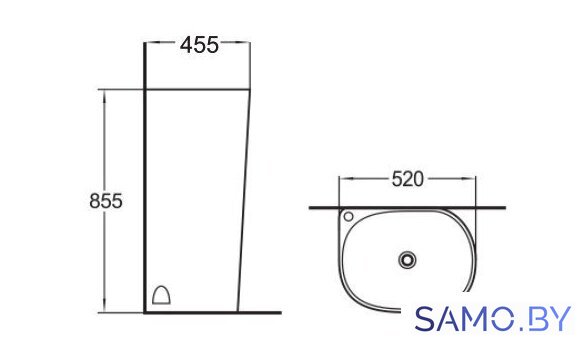 Умывальник SantiLine SL-4001 - Изображение №2 — Интернет-магазин samo.by