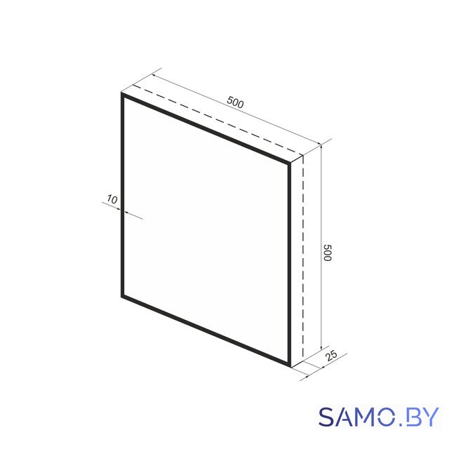  Wellsee Зеркало с фоновой LED-подсветкой 7 Rays' Spectrum 172200340, 50 х 50 см (с сенсором и регулировкой яркости освещения) - Изображение №9 — Интернет-магазин samo.by