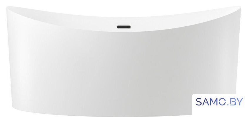 Ванна Wellsee Cerulean 174x80 231001003 (отдельностоящая ванна белый глянец, экран, ножки, сифон-автомат матовый черный) - Изображение №1 — Интернет-магазин samo.by