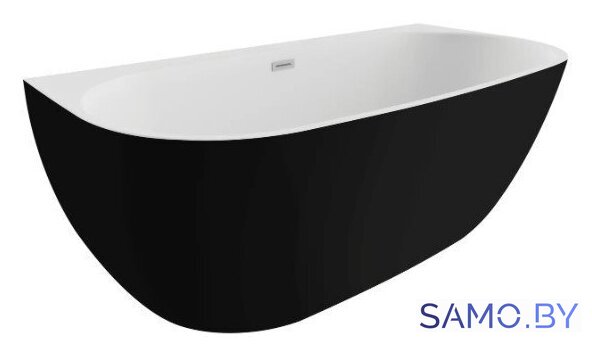 Ванна Polimat Risa 160x80 00479 (черный матовый) - Изображение №1 — Интернет-магазин samo.by
