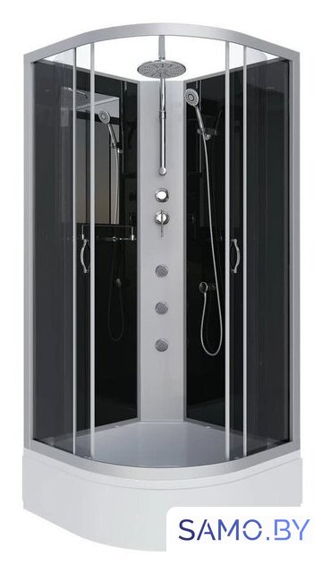 Душевая кабина Niagara NG-3502-14BKTG 100x100x210 (тонированное стекло) - Изображение №1 — Интернет-магазин samo.by