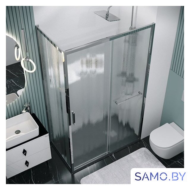 Душевой уголок Grossman Style 130x70x195 120.K33.05.1370.10.02 (хром/стекло шиншилла) - Изображение №11 — Интернет-магазин samo.by