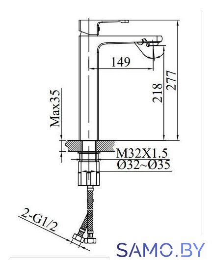 Смеситель Altrobagno Lamberto 010224 GrMt - Изображение №7 — Интернет-магазин samo.by